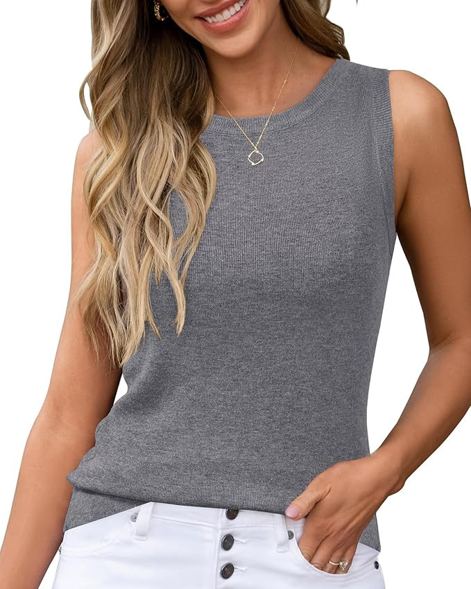 Arach&Cloz Women's Wool Blend Sweaters Non See Through All-Season Business Casual Tank 2025 | Amazon (US)