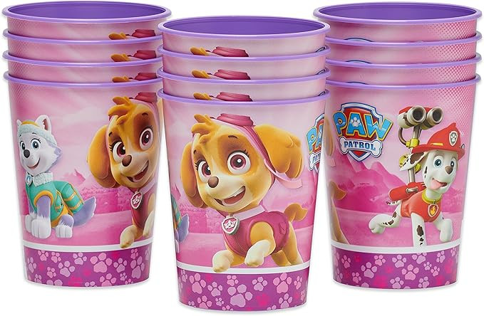 American Greetings Paw Patrol Party Supplies, Pink Plastic Cups (12-Count) | Amazon (US)