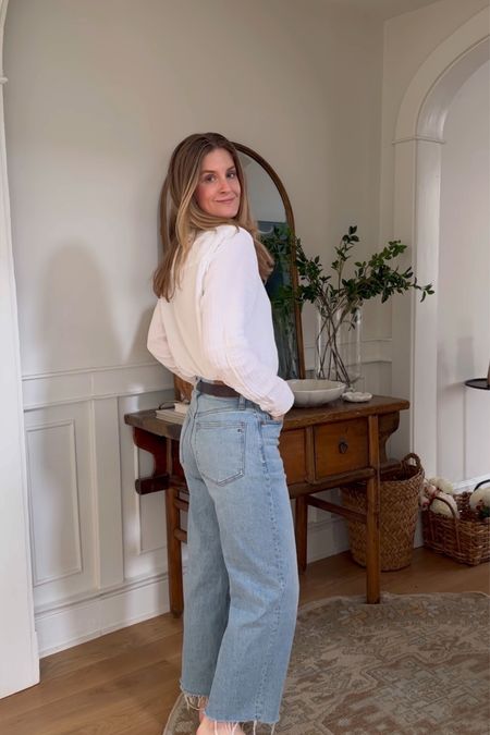 Madewell high rise flare wide leg Jean 

#LTKxMadewell #LTKsalealert #LTKfindsunder50