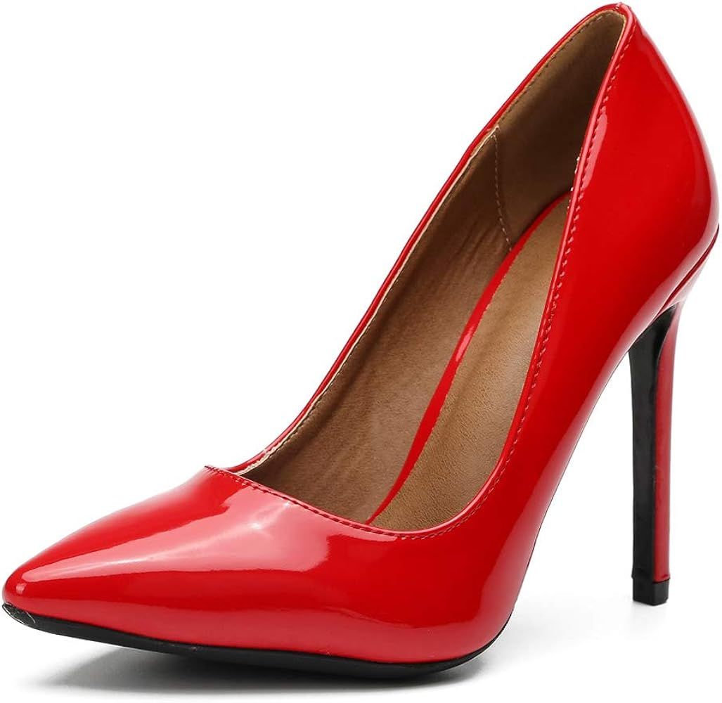 fereshte Women's Pointy-Toe Stiletto High Heels Dress Pumps | Amazon (US)