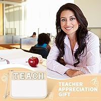 Teacher Appreciation Gifts TEACH Chenille Letter Clear Makeup Bag Pouch, Monogram PVC Clear Zippe... | Amazon (US)