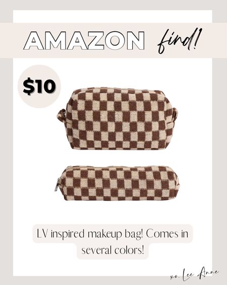 The cutest makeup bag from Amazon! #founditonamazon 

Lee Anne Benjamin 🤍

#LTKstyletip #LTKtravel #LTKunder50