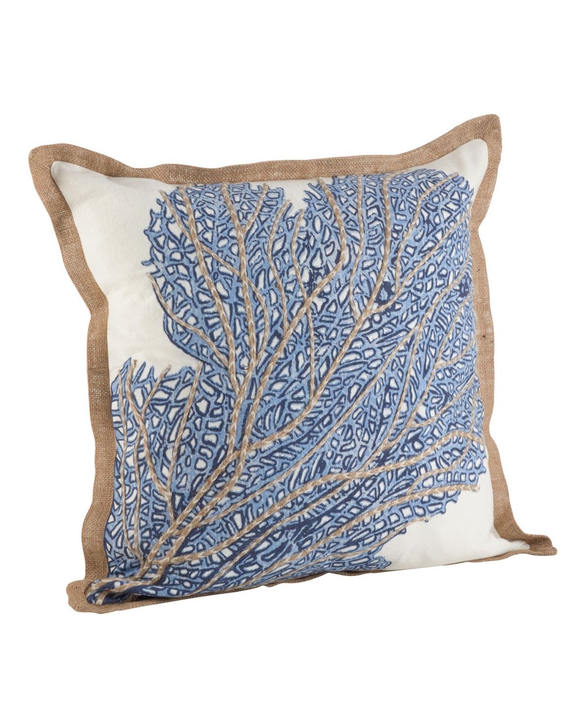 Saro Lifestyle Sea Fan Coral Decorative Pillow, 20" x 20 | Macys (US)