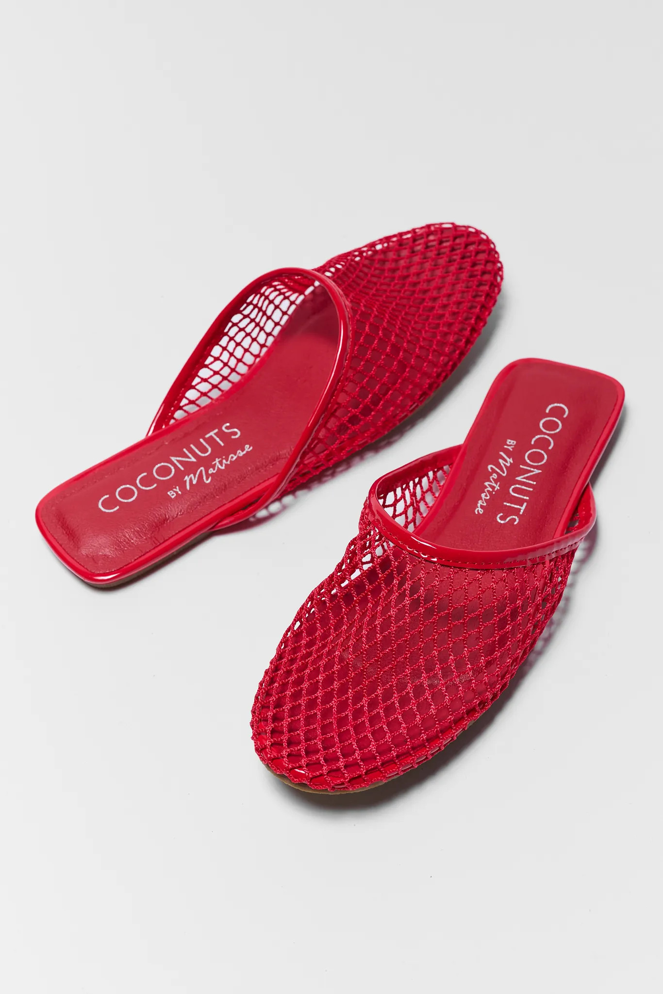 Chelsea Red Netted Mules | Avara