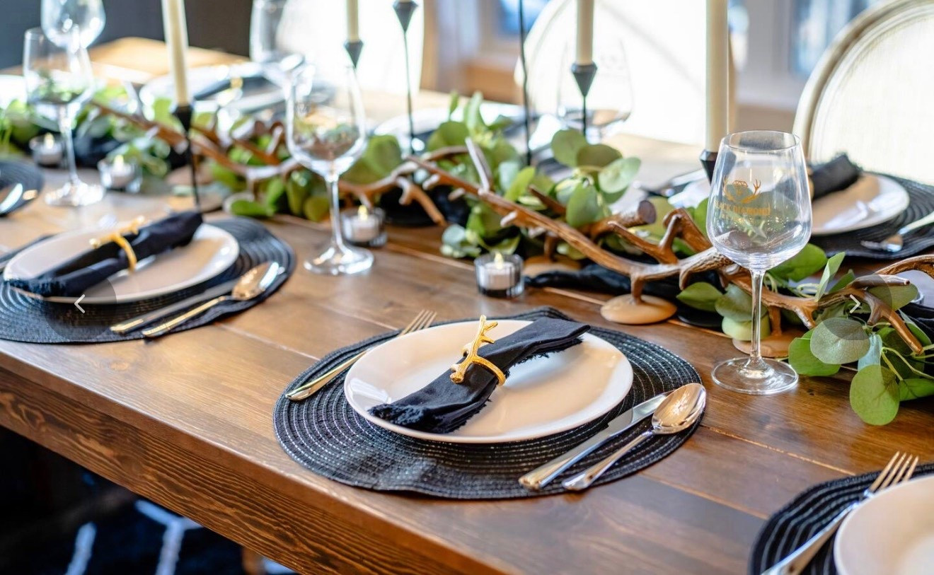 Moody luxe table setting for hosting season 🖤✨ Every detail linked.

#LTKstorytime #LTKTravel #LTKHome