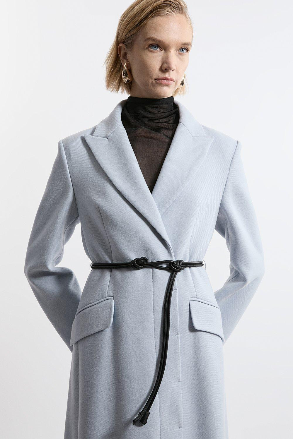 Premium Leather Tie Belt | Karen Millen | Karen Millen UK + IE + DE + NL