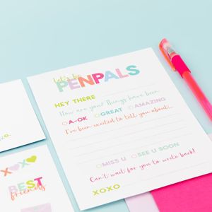 Pen Pal Stationery Set for Kids - Pink | Joy Creative Shop