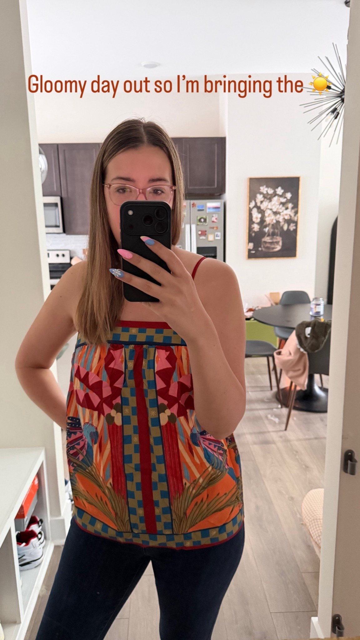 Gloomy day outside but I refused to match the mood ☀️
Sometimes the outfit is the serotonin boost… and today it’s doing its job

This top feels like instant sunshine + paired with my go-to skinnies = easy, put together, and slightly delusional about the weather

| colorful outfit ideas | bright spring outfit | amazon fashion finds | casual ootd | skinny jeans outfit |

#ootd #amazonfashion #springstyle #casualoutfits #everydaystyle

#LTKootd #LTKdayinmylife #LTKmorningroutine