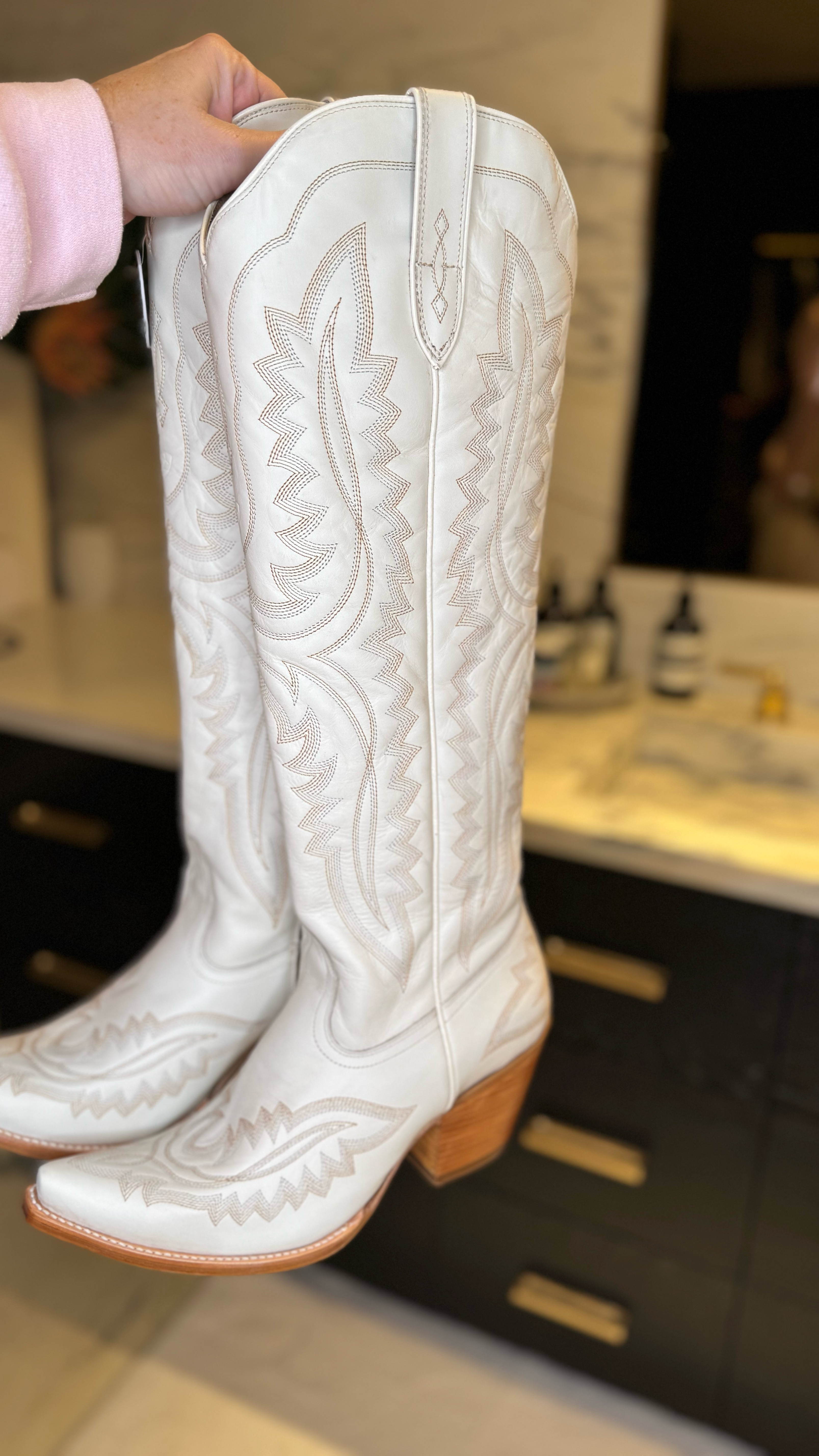 Being from Texas, a good pair of leather boots is a must! Highly recommend these—shop my LTK to grab yours.  White cowboy boots.  Women’s cowboy boots.  Leather cowboy boots 

#LTKShoeCrush #LTKStyleTip #LTKSaleAlert