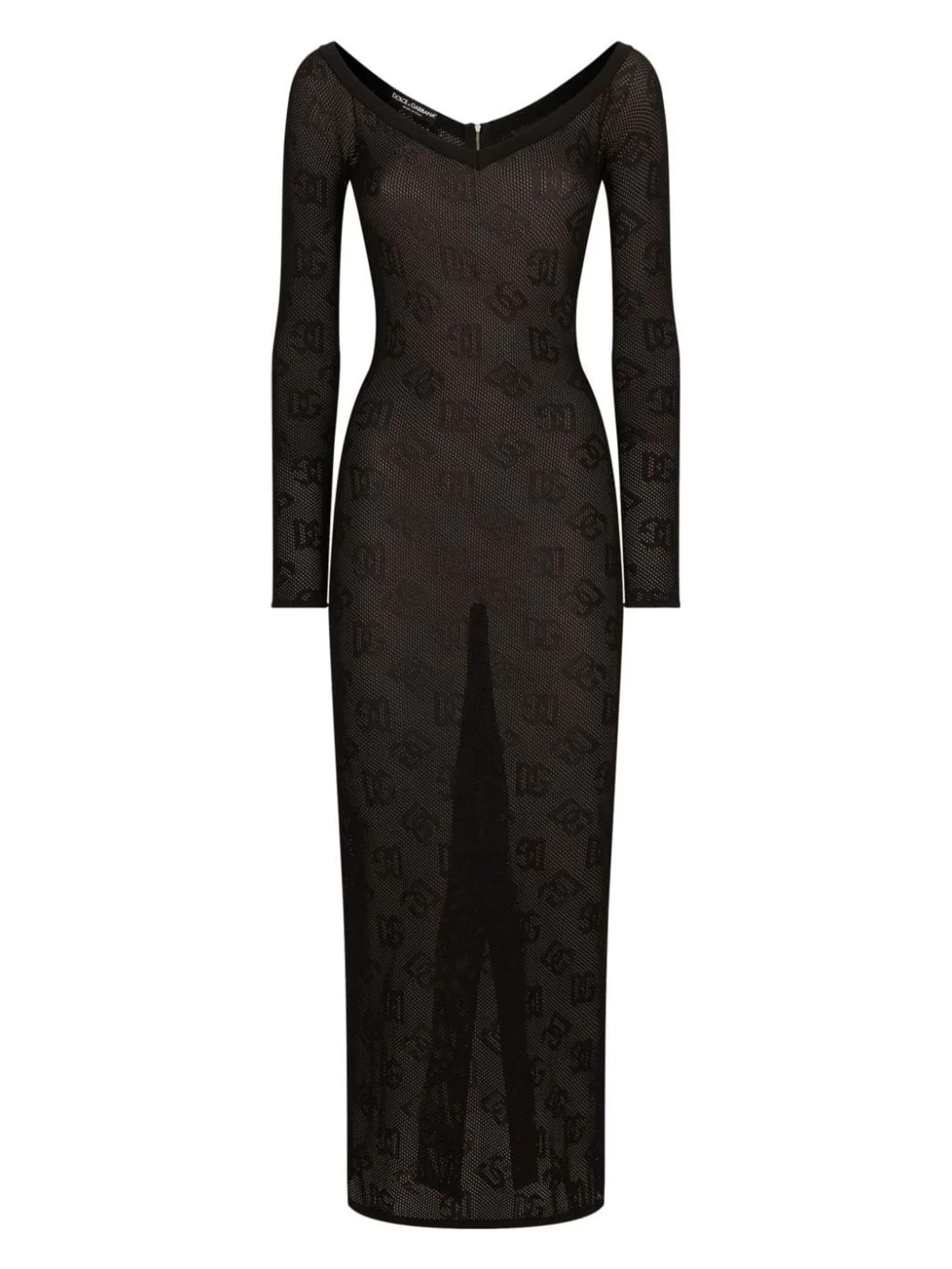 Dolce & Gabbana Women's Long Dress in Black | Size 46 | FXS04TJFMALN0000 | LOZURI