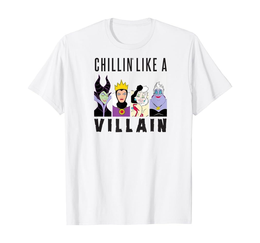 Disney: Villain Gang: Ursula,Evil Queen,Cruella,Maleficent T-Shirt | Amazon (US)
