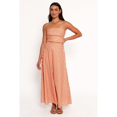 Petal and Pup Women's Serafina Two Piece Set - Orange Beige Stripe S | Target