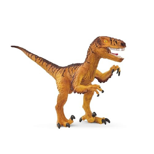 Schleich Dinosaurs - 7", Realistic Velociraptor Dinosaur Toy. Detailed Dino Action Figure with Movable Jaw for Boys and Girls. Fun, Imaginative Play Figurine Dinos - Cool Toys for Kids Ages 5+, 15045 | Amazon (US)