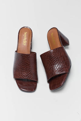 Adapt III Brown Croc Heels by Seychelles | Avara