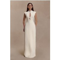 Michelle Cut Out Maxi Dress / Buttercream | MESHKI | M | MESHKI US