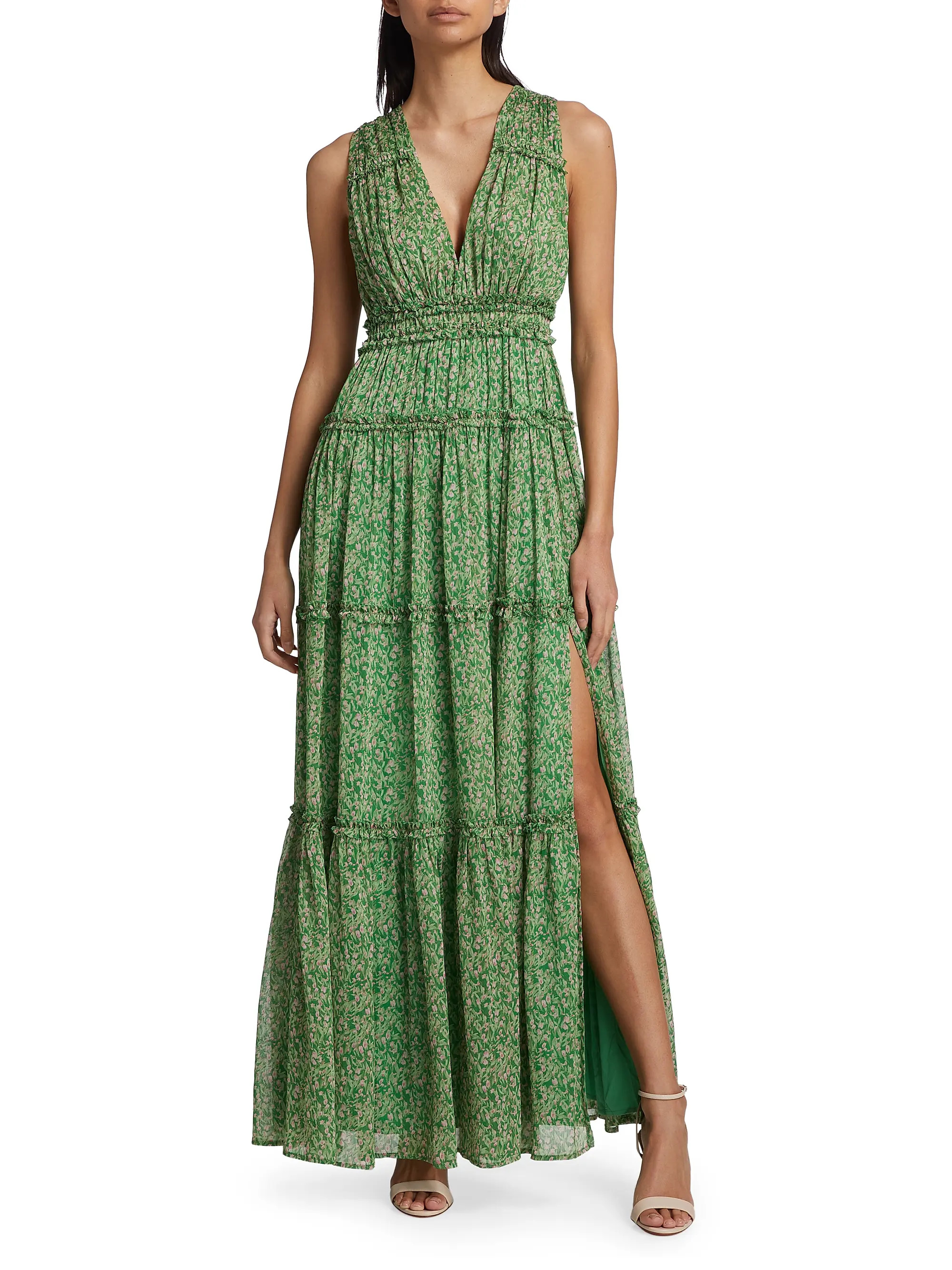 Edessa Floral Chiffon Maxi Dress | Saks Fifth Avenue