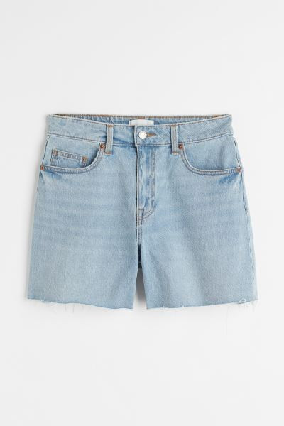 Denim shorts High Waist | H&M (UK, MY, IN, SG, PH, TW, HK)