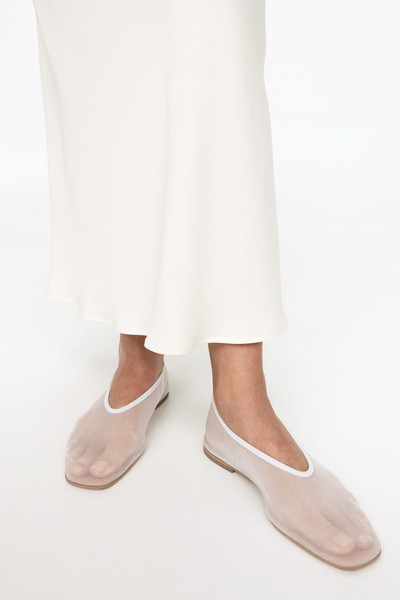 Mesh-Ballerinas – Cremeweiß – Damen – ARKET DE | Arket EU