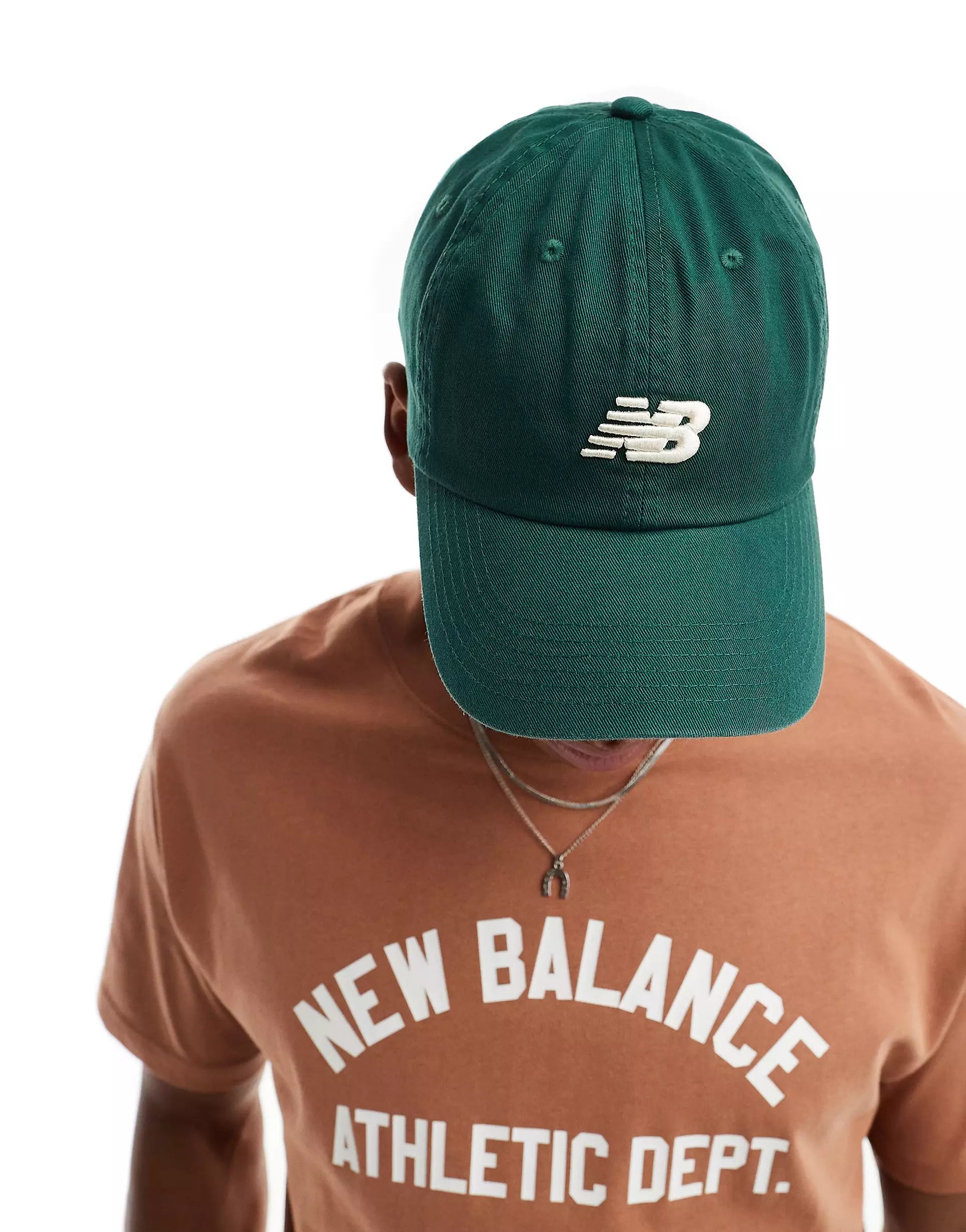 New Balance logo cap in green | ASOS (Global)