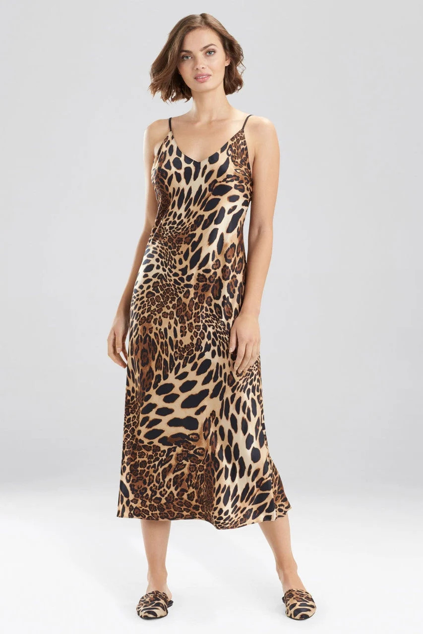 Buy Luxe Leopard Gown in Chestnut Online | NATORI | Natori