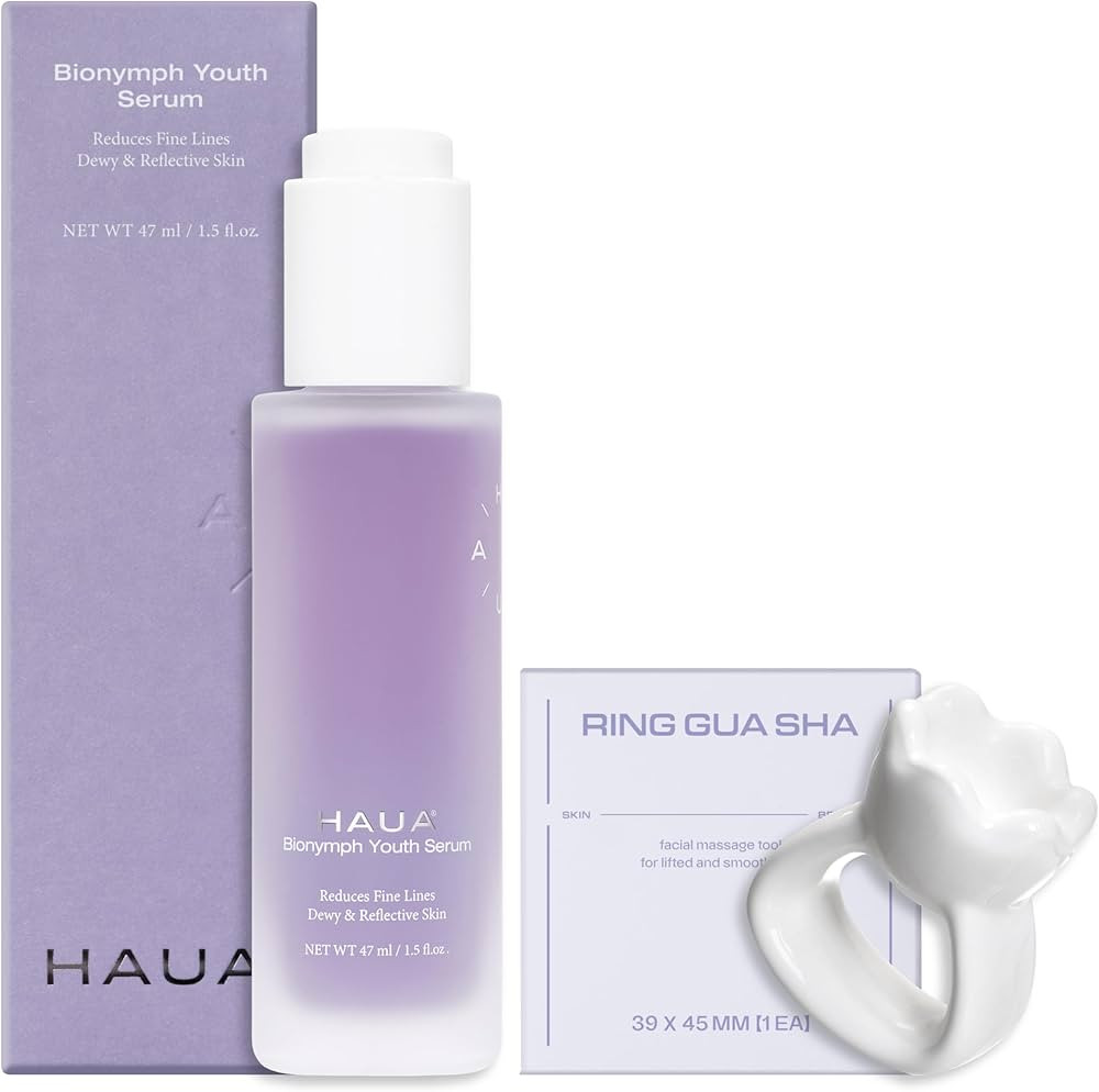 HAUA Bionymph Youth Serum + Ring Gua Sha | Amazon (US)