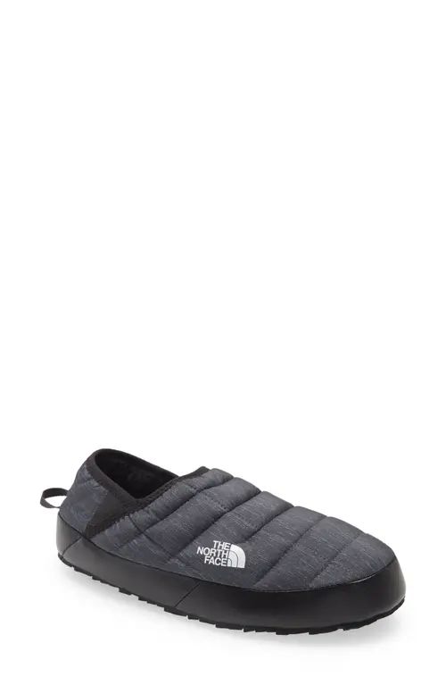 The North Face ThermoBall™ Traction Water Resistant Slipper in Grey/Black at Nordstrom, Size 12 | Nordstrom