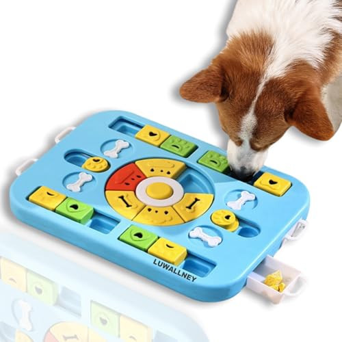 LUWALLNEY Interactive Dog Toys to Keep Them Busy,Dog Puzzle Toy for Large Smart Small Medium Dog,Cat Toys for Bored Indoor Adult Cats,Dog Slow Feeder Bowl Training,Dog Birthday Gift and Puppy Toys | Amazon (US)