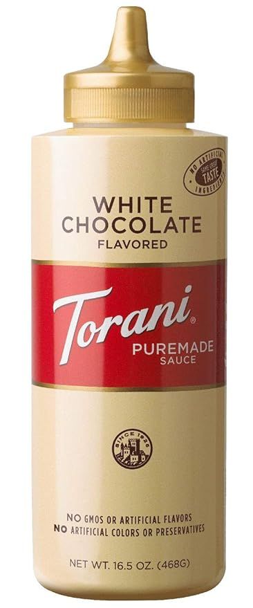 Torani Puremade Sauce, White Chocolate, 16.5 Ounces | Amazon (US)