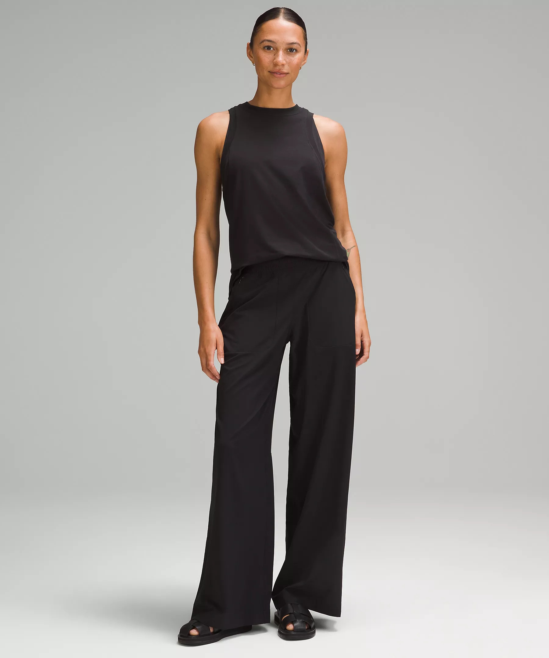 Long Cotton Crewneck Tank Top | Lululemon (US)