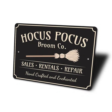 Hocus Pocus Broom Company Sign | Wayfair North America
