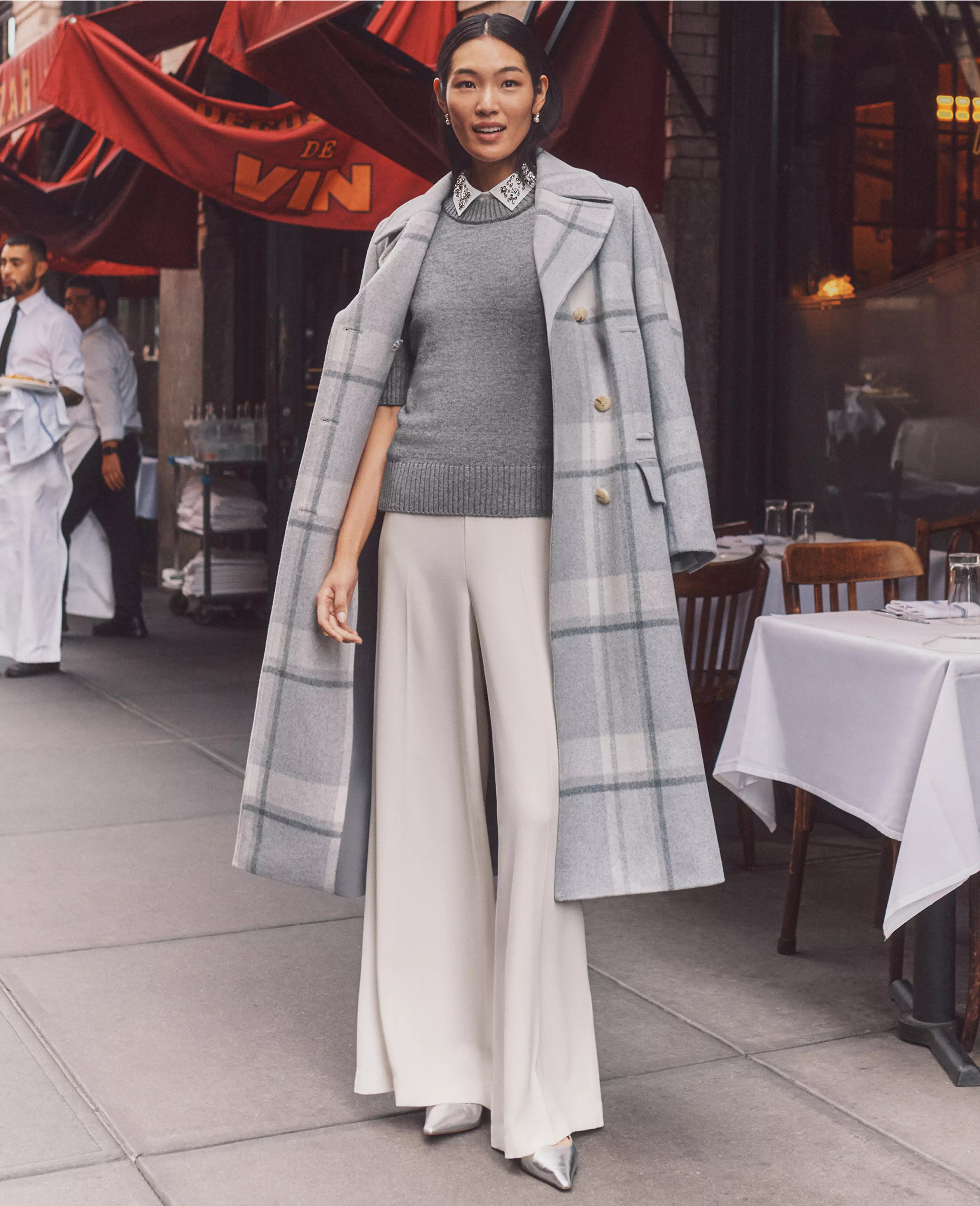 Plaid Peacoat | Ann Taylor