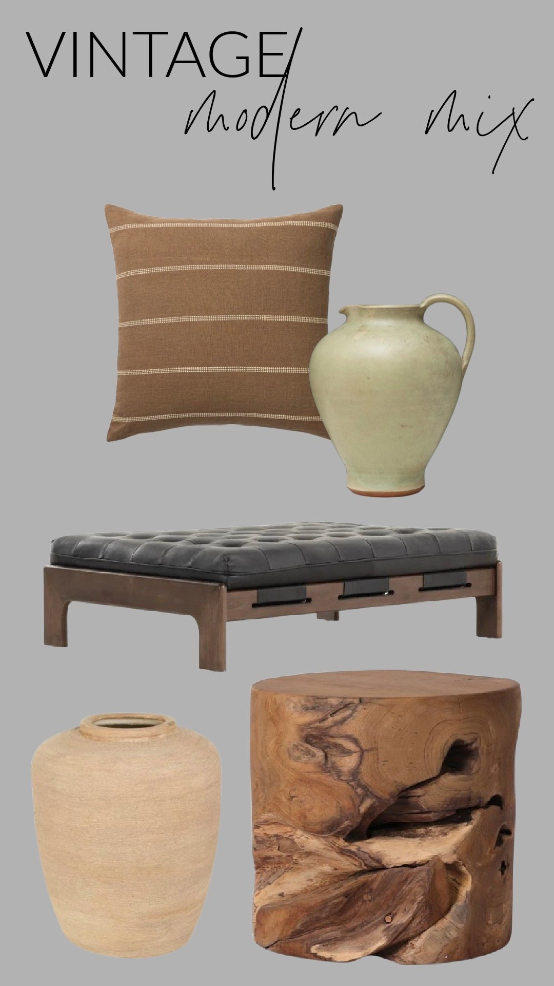 If your home feels flat, it’s probably missing texture.

Warm wood. Imperfect pottery. Soft linen. A little leather.

Layering old + new is what creates depth.

Shop the full vintage/modern mix here.
#LTKhome #HomeStyling #ModernRustic #NeutralAesthetic #MySweetSavannah

#LTKHome