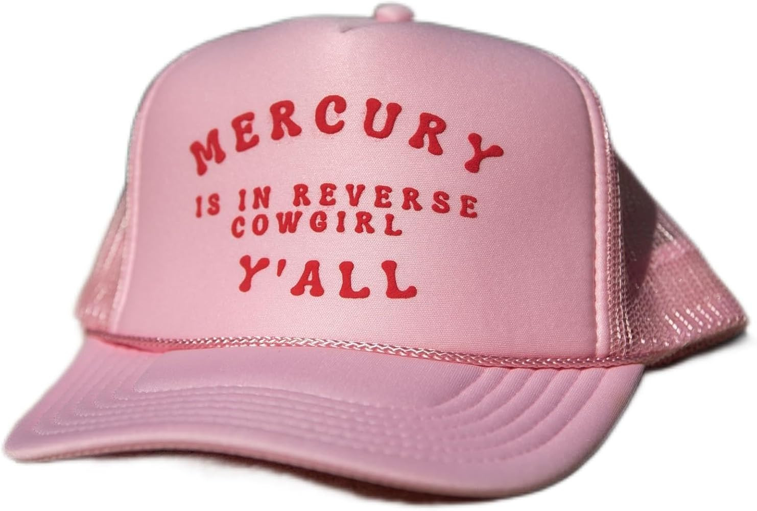Visibly Toxic Mercury is in Reverse Cowgirl Trucker Hat Pink | Amazon (US)