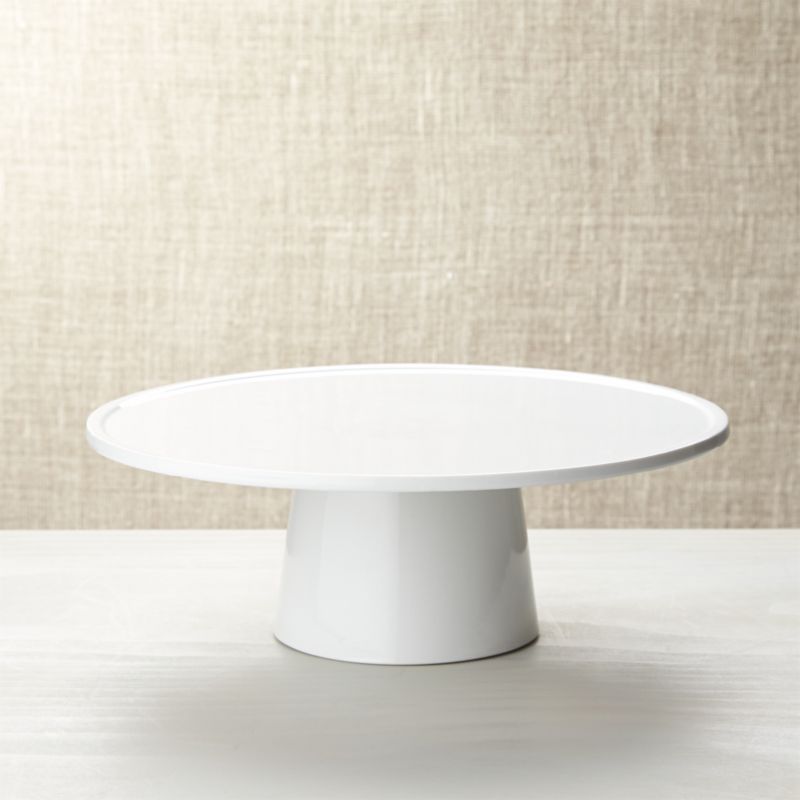 Form Pedestal Cake Stand + Reviews | Crate and Barrel | Crate & Barrel