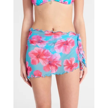 No Boundaries Short Sarong Bikini Coverup Skirt Women s XXS-XL | Walmart (US)