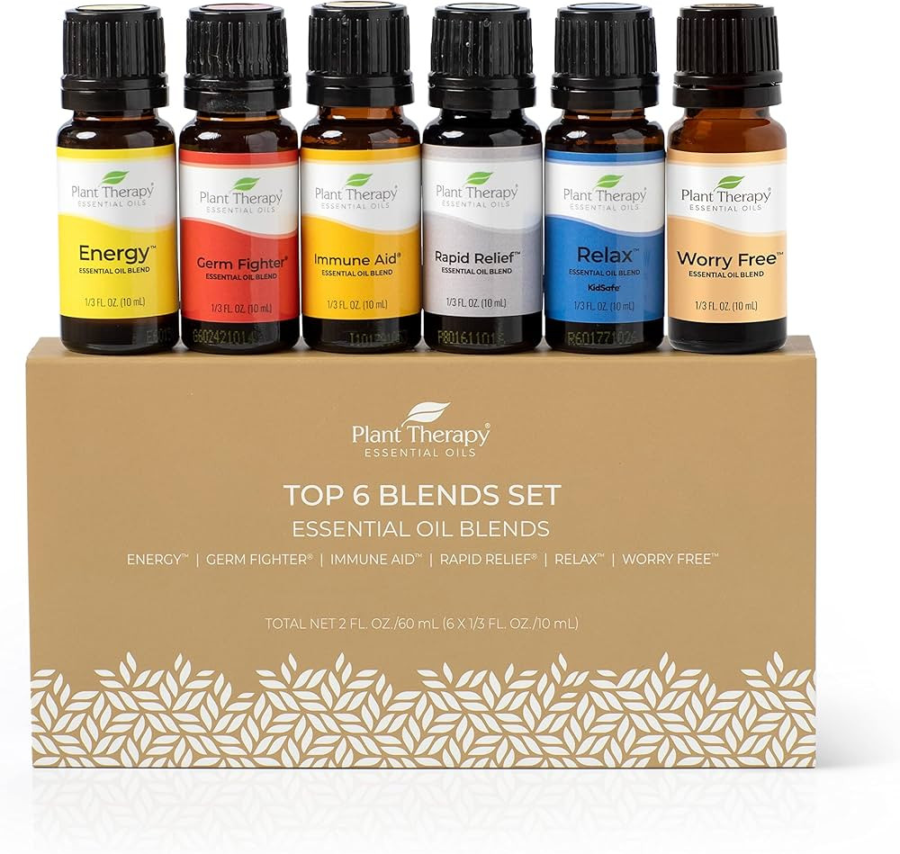 Plant Therapy Top 6 Essential Oil Blends Set 100% Pure, Undiluted, Natural Aromatherapy, Therapeu... | Amazon (US)