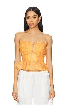 ASTR the Label Sylvan Top in Papaya from Revolve.com | Revolve Clothing (Global)