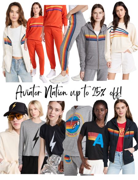 Last day for the Shopbop sale! Get up to 25% off aviator nation! 

I highly suggest sizing up in their clothes. I usually wear a medium or large top/sweatshirt and medium in pants 

#LTKsalealert #LTKfindsunder100 #LTKstyletip