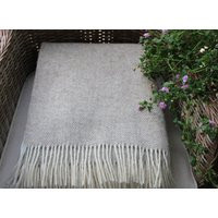 High-Quality New Zealand Sheep Wool Blanket, 100% Natural Throw, Light Beige Blanket 140x200cm/55x79 in - Couverture, Decke, Manta | Etsy (US)