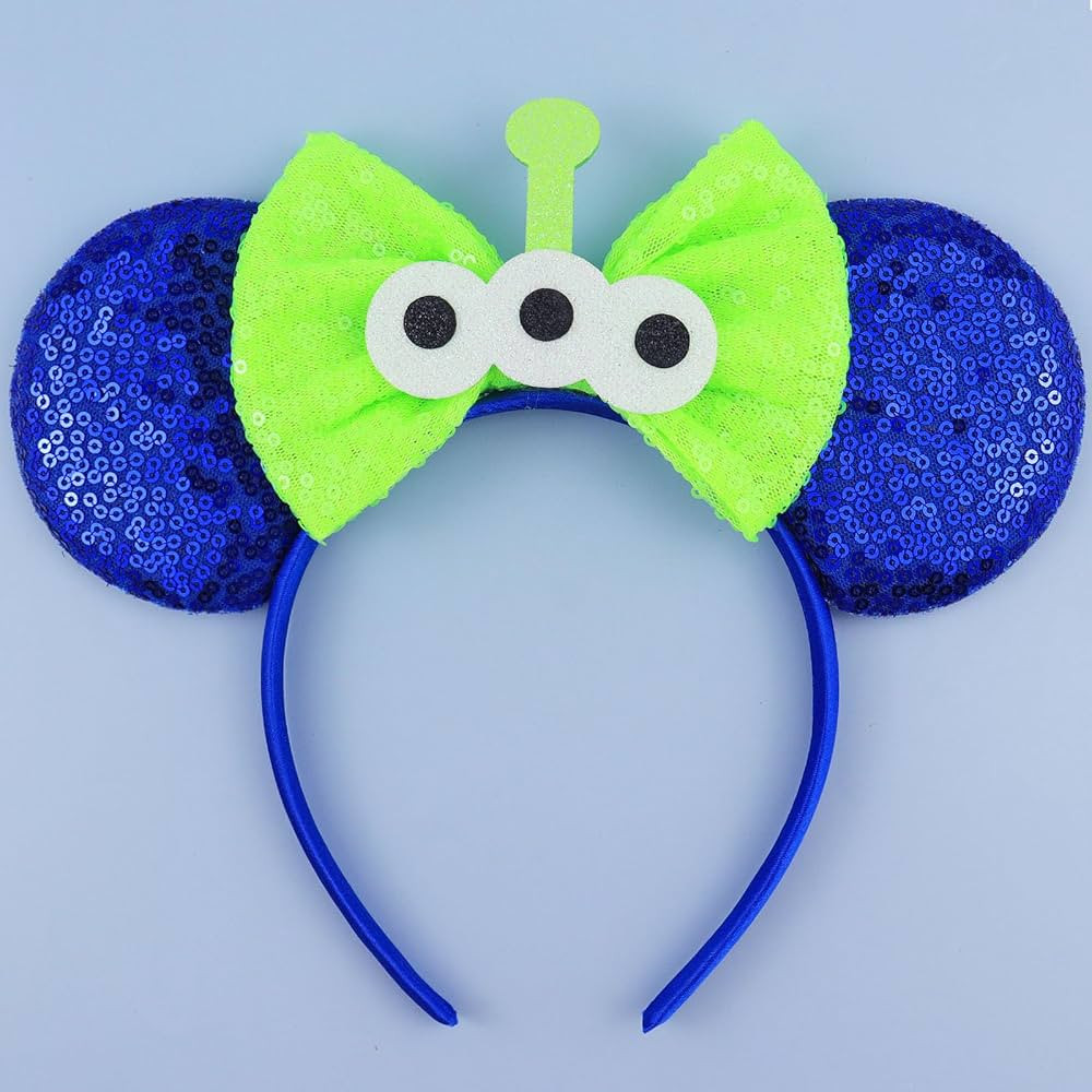 Mouse Ears Headband, Aliens Blue Mouse Headbands for Boys Kids Birthday Party - Blue Aliens Headb... | Amazon (US)