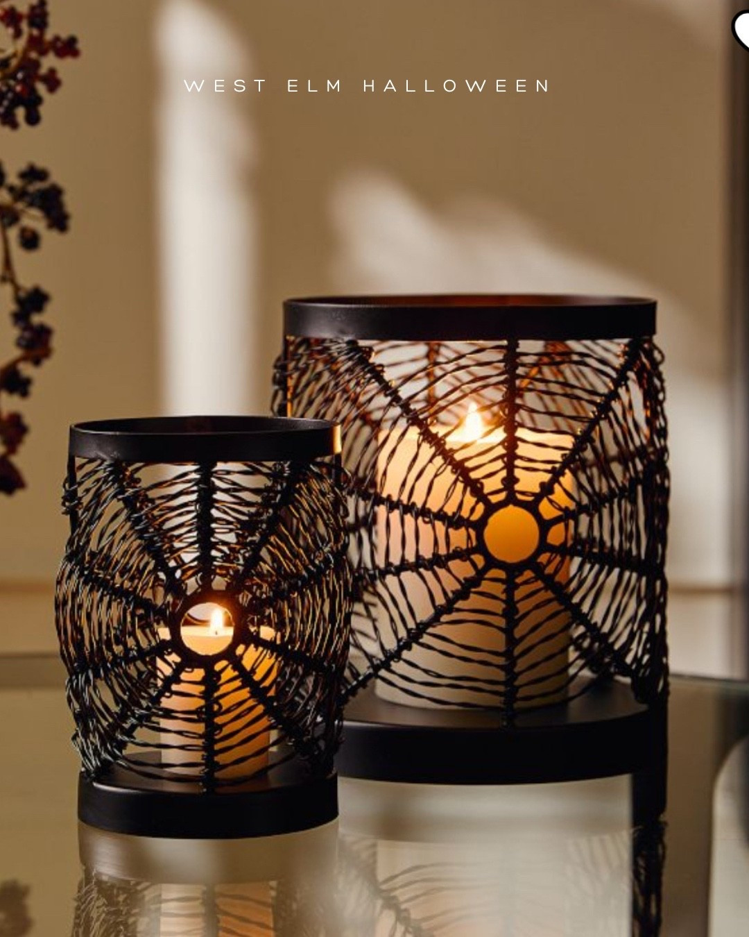 Spiderweb candleholders, west elm Halloween, LTK Halloween 

#LTKHome #LTKSeasonal