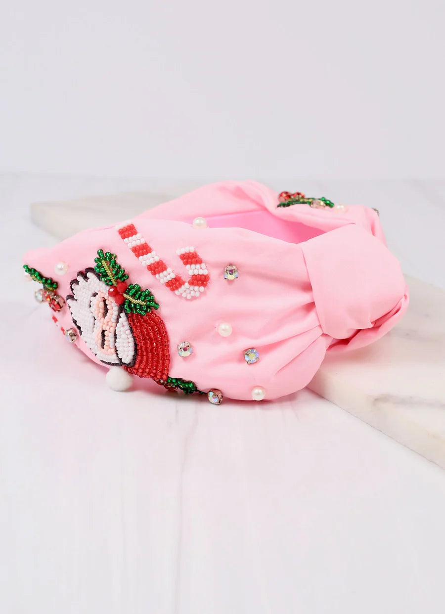 Christmas Wishes Pink Headband | Caroline Hill
