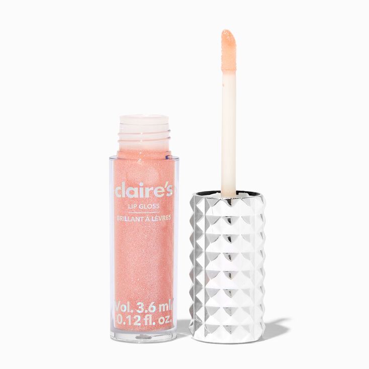 Studded Lip Gloss Wand - Rose Gold | Claire's (US)