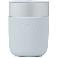 W&P Porter Ceramic Mug w/ Protective Silicone Sleeve, Slate 12 Ounces | On-the-Go | No Seal Tight... | Amazon (US)