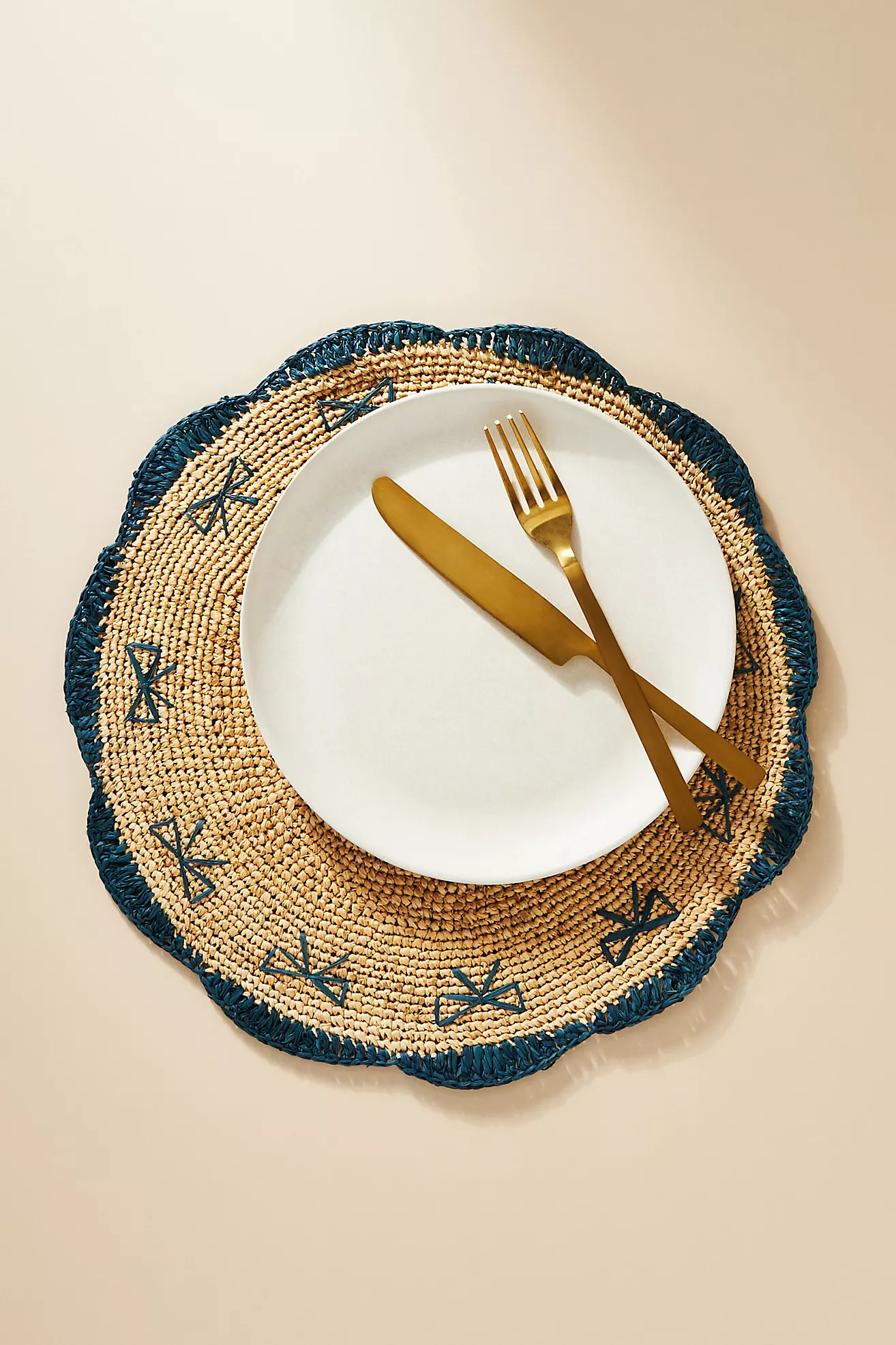 Handwoven Bow Placemat | Anthropologie (US)