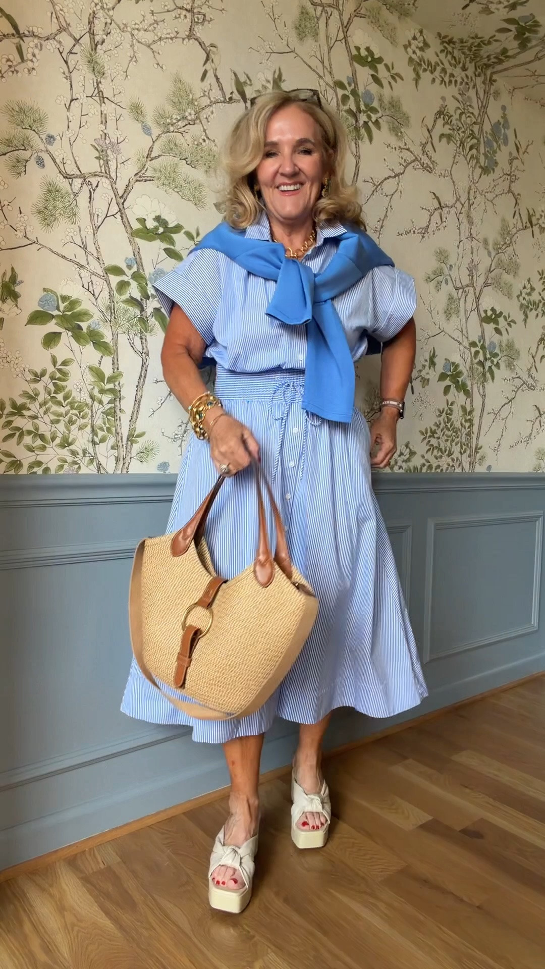 @spanx sale. Extra 30% off 

No code needed. Lots of great styles for summer. 
Dress wearing a medium 
Excellent quality cotton poplin. Comes in 3 colors
10% off my code code NANETTE 

#LTKSaleAlert #LTKOver40 #LTKWorkwear

#LTKPetite