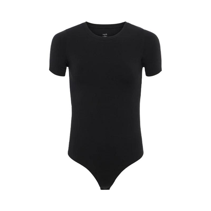 Short Sleeve Crewneck Bodysuit | Nuuds US