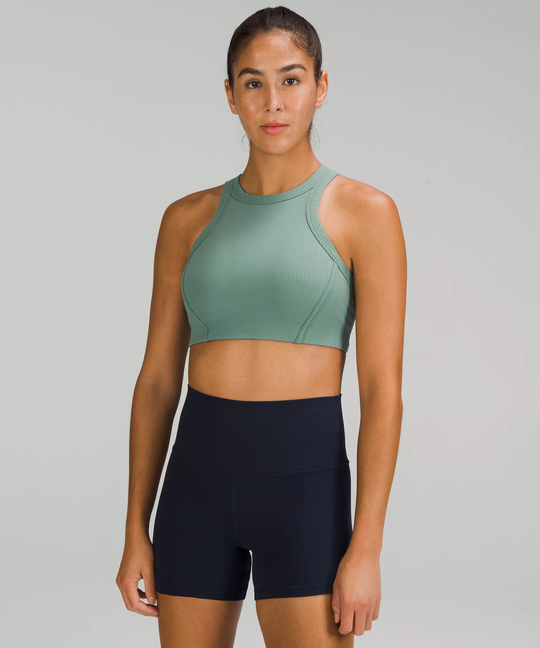 Ribbed Nulu High-Neck Yoga Bra | Lululemon (US)