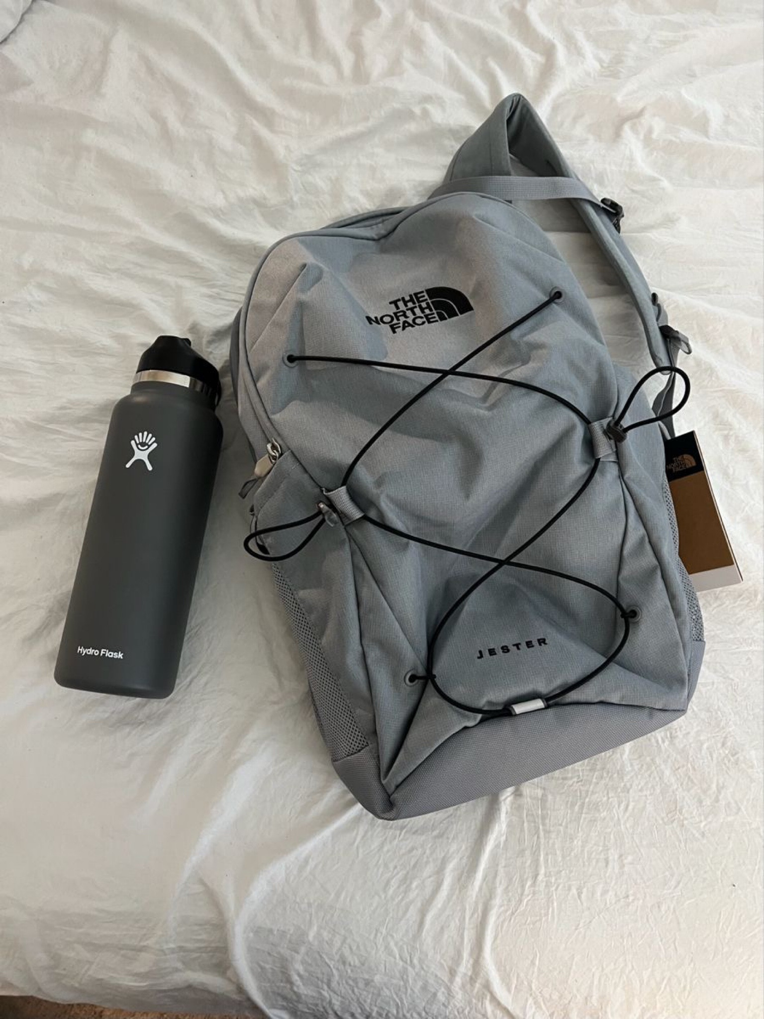 Pack your things and go with The North Face Jester Backpack. The large main compartment provides plenty of storage space for your gear, including a laptop, while the front compartment and bungee system offer additional storage space for your extra items. Perfect for school or hiking! #schoolbag #hikingbackpack

#LTKitbag #LTKfindsunder100 

#LTKstyletip