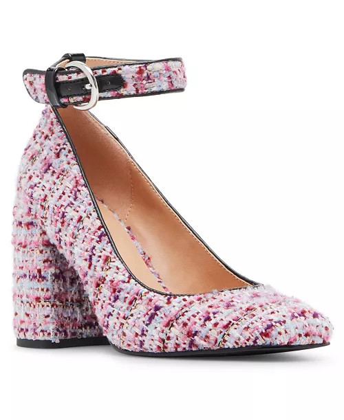 Whishing Two-Piece Block-Heel Pumps | Macy's